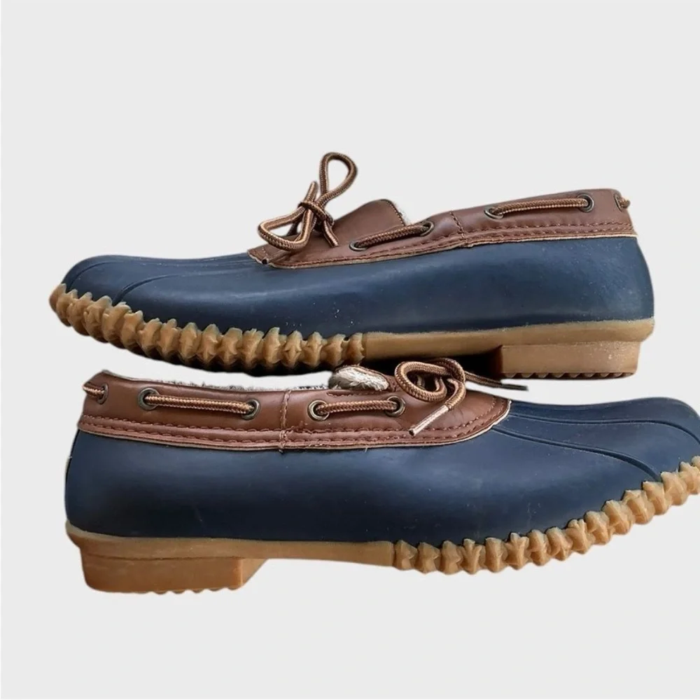 JBU by Jambu Gwen Faux Fur Lined Duck Shoes Women’s 10 Blue Brown